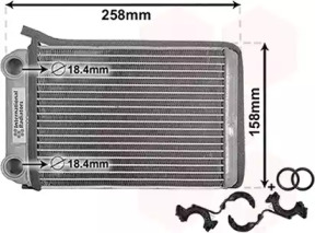 VAN WEZEL 37016701 -  Теплообменник, отопление салона